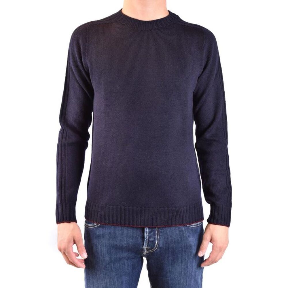 Dondup Knit Crew Neck Sweater Men blue Sweaters & Knitwear